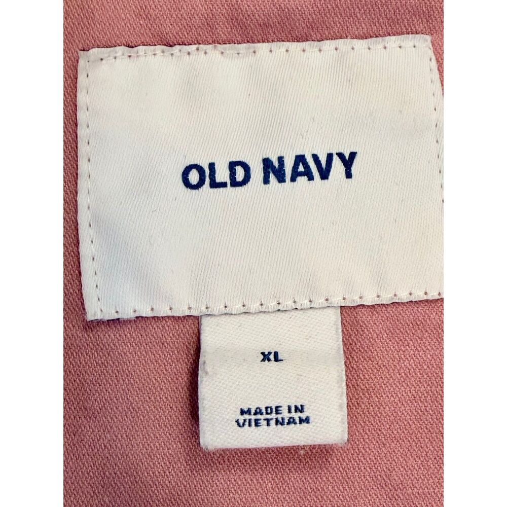 Old Navy Dusty Rose Pink Lightweight Drawstring-Waist Utility Safari Jacket XL - Picture 5 of 10